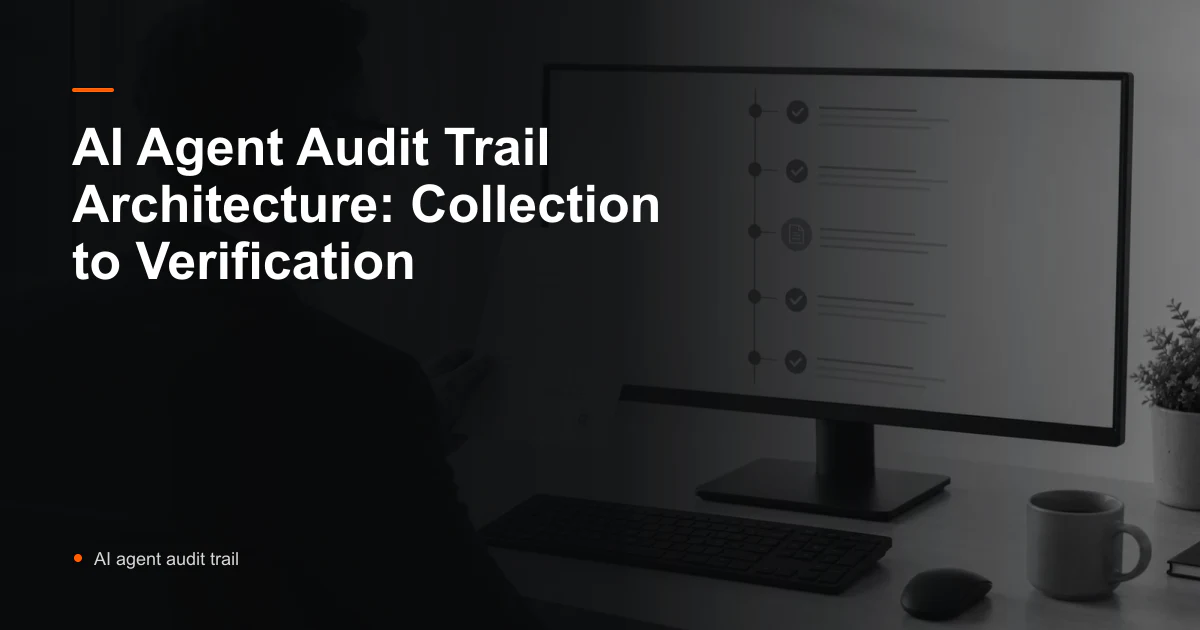 AI agent audit trail architecture from enforcement events to an independent verifier