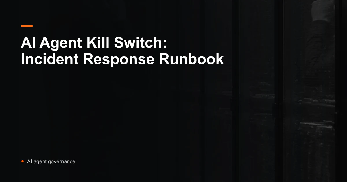 Incident responder revoking an AI agent while preserving in-flight transaction evidence